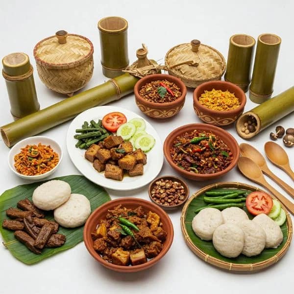 bamboo dish of meghalaya